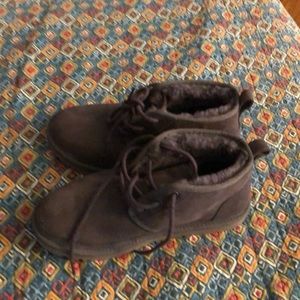 Brand new woman's size 9 Ugg lace up boots, no box, new sticker on bottom.